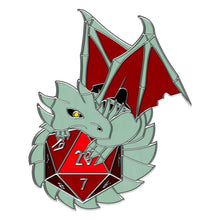 Load image into Gallery viewer, Dracolich - Hard Enamel Adventure Dice Pin Metal by Norse Foundry