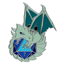 Load image into Gallery viewer, Dracolich - Hard Enamel Adventure Dice Pin Metal by Norse Foundry
