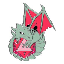 Load image into Gallery viewer, Dracolich - Hard Enamel Adventure Dice Pin Metal by Norse Foundry