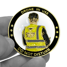 Load image into Gallery viewer, EL12-017 UAS FAA Commercial Drone Pilot Wings Operator Vest Challenge Coin