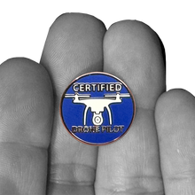 Load image into Gallery viewer, PBX-009-E Certified UAS FAA Commercial Drone Pilot lapel pin
