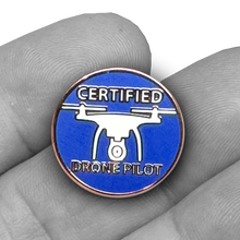 Load image into Gallery viewer, PBX-009-E Certified UAS FAA Commercial Drone Pilot lapel pin