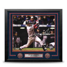 Load image into Gallery viewer, Dustin Pedroia 2007 World Series Action Boston Red Sox Autographed 11" x 14" Framed Baseball Photo