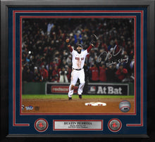 Load image into Gallery viewer, Dustin Pedroia 2013 World Series Boston Red Sox Autographed 16x20 Framed Photo - Boston Strong
