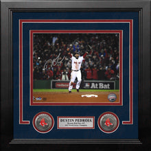 Load image into Gallery viewer, Dustin Pedroia 2013 World Series Celebration Boston Red Sox Autographed 8x10 Framed Baseball Photo
