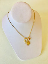 Load image into Gallery viewer, Amber Sun-rays Titanium Necklace