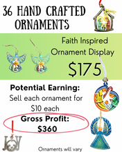 Load image into Gallery viewer, Deluxe Faith Based Loaded Ornament Display (36 Pack)