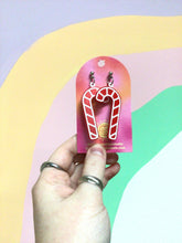 Load image into Gallery viewer, Holiday Candy Cane Earrings
