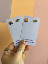 Load image into Gallery viewer, Tiny Batman Stainless Steel Studs