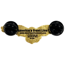 Load image into Gallery viewer, PBX-006-D Bald Eagle Thin Gray Line CO Correctional Officer American Flag Cloisonné pin with dual pin posts Corrections