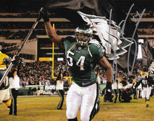 Load image into Gallery viewer, Jeremiah Trotter, Sr. Flag Philadelphia Eagles Autographed 8" x 10" Football Photo