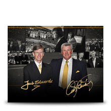 Load image into Gallery viewer, Jack Edwards &amp; Andy Brickley Boston Bruins Autographed 8" x 10" Collage Hockey Photo