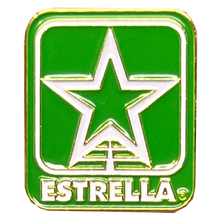 Load image into Gallery viewer, EL11-018 Estrella Insurance Agent Franchisee  star logo green Lapel Pin