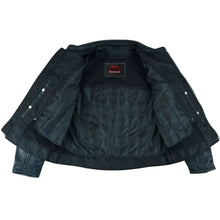 Load image into Gallery viewer, Women's Classic Plain Side Fitted M/C Style Jacket