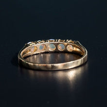 Load image into Gallery viewer, Eternity Australian Solid Opal Wedding Band 14K Yellow Gold