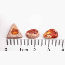 Load image into Gallery viewer, Triangular Mexican Fire Opal Fully Surrounded Structure