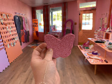 Load image into Gallery viewer, Sparkling Butterfly Travel Mirror