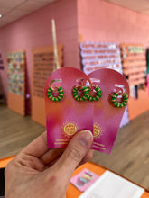 Load image into Gallery viewer, Spring colorful hoop earrings