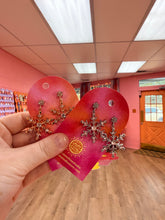 Load image into Gallery viewer, Sparkle Statement Snowflake Earrings