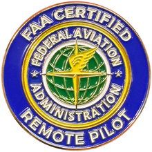 Load image into Gallery viewer, BL18-017 FAA Certified Drone Pilot Remote Pilot lapel pin Federal Aviation Administration Seal