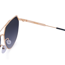 Load image into Gallery viewer, Farrah - Midnight Square Aviator Sunglasses