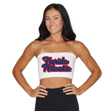 Load image into Gallery viewer, Florida Atlantic Owls Cursive White Bandeau Top