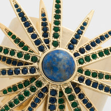 Load image into Gallery viewer, Starburst napkin rings, lapis, set of two