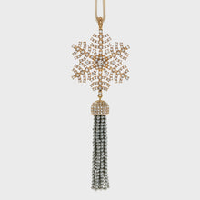 Load image into Gallery viewer, Snowflake tassel hanging ornament