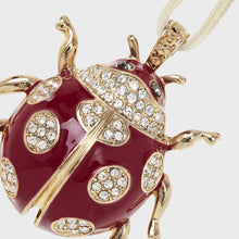 Load image into Gallery viewer, Ladybug hanging ornament, red