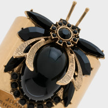 Load image into Gallery viewer, Vintage bug napkin rings, black, set of two