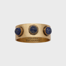Load image into Gallery viewer, Cabochon napkin rings, lapis lazuli, set of four