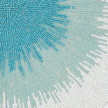 Load image into Gallery viewer, Ombre hand beaded placemat, turquoise