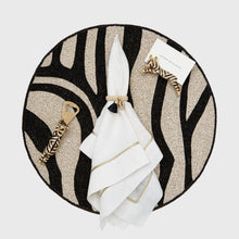 Load image into Gallery viewer, Zebra placecard holders, set of two