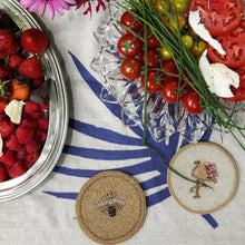 Load image into Gallery viewer, Stripey bee coasters