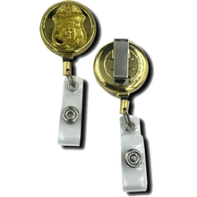 Load image into Gallery viewer, CL5-007 FBI Retractable ID reel metal ID card holder