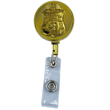 Load image into Gallery viewer, CL5-007 FBI Retractable ID reel metal ID card holder