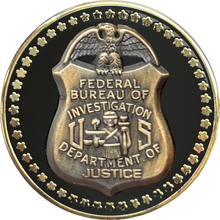 Load image into Gallery viewer, BFP-007 FBI Special Agent Investigator Analyst Lapel Pin cloisonné with dual pin posts