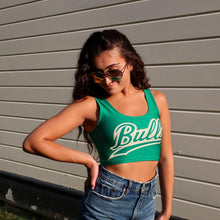 Load image into Gallery viewer, USF Green Crop Tank Top