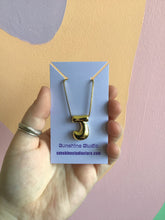 Load image into Gallery viewer, Bubble Letter Initial Necklace