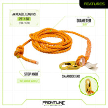 Load image into Gallery viewer, Frontline VLP25 Premium Vertical Lifeline 25'