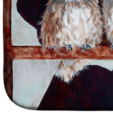 Load image into Gallery viewer, Owls by Ferris Hotard Dish Drying Mat – Absorbent, Artistic Kitchen Essentials