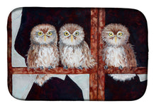 Load image into Gallery viewer, Owls by Ferris Hotard Dish Drying Mat – Absorbent, Artistic Kitchen Essentials