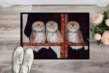 Load image into Gallery viewer, Owls by Ferris Hotard Doormat - 18x27 Decorative Floor Mat – Indoor/Outdoor Rug with Artistic Flair