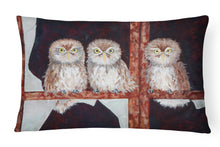 Load image into Gallery viewer, Owls by Ferris Hotard Canvas Fabric Decorative Pillow