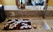 Load image into Gallery viewer, Orchids by Ferris Hotard Dish Drying Mat – Absorbent, Artistic Kitchen Essentials