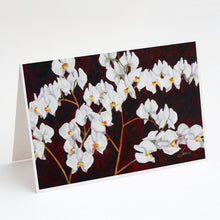 Load image into Gallery viewer, Orchids by Ferris Hotard Greeting Cards -  Blank Note Cards – 8-Pack of Artist-Designed Cards with Envelopes