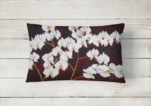 Load image into Gallery viewer, Orchids by Ferris Hotard Canvas Fabric Decorative Pillow
