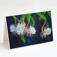 Load image into Gallery viewer, Night Blooming Cereus by Ferris Hotard Greeting Cards -  Blank Note Cards – 8-Pack of Artist-Designed Cards with Envelopes