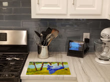 Load image into Gallery viewer, Fyling Heron by Ferris Hotard Glass Cutting Boards – Durable, Decorative Kitchen Art Large
