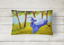 Load image into Gallery viewer, Fyling Heron by Ferris Hotard Canvas Fabric Decorative Pillow